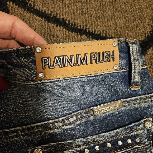 Platinum Plush slit front jeans - Picture 13 of 13